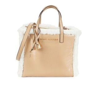 NWT Mini Grind Faux Fur Trim Top Handle Bag